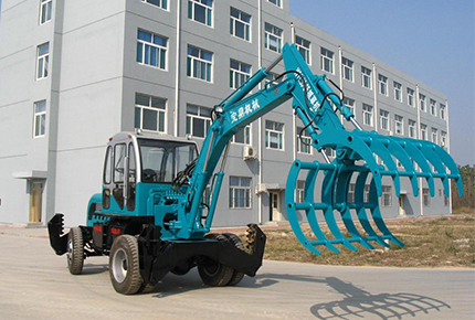 12吨中国水力轮子挖掘机